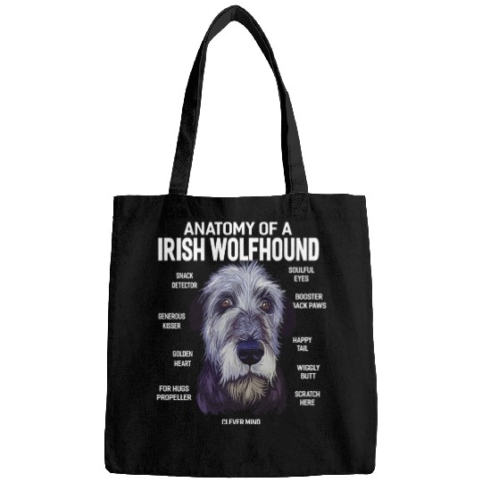 Anatomy of a Irish Wolfhound Dog Funny Gift Bags