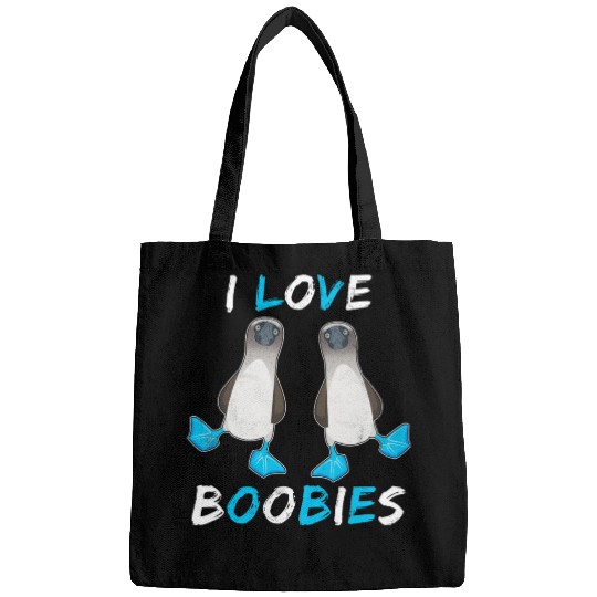I Love Boobies Funny Booby Bird Bags