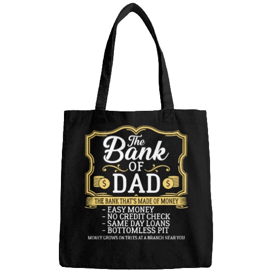 The Bank Of Dad Money Grows On Trees Father's Daye Bags
