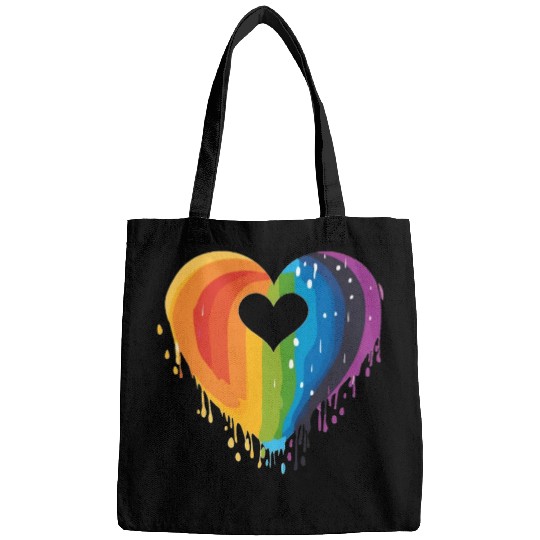 LGBTQ+ Allies: Rainbow Heart, Celebrating Bags