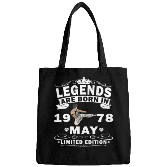 Karate Fighter Fighter Birthday May 1978 MMA Bags