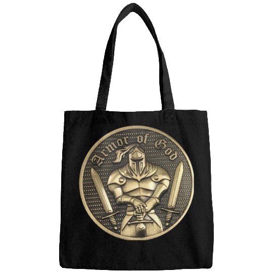Armor of god christian knight Bags