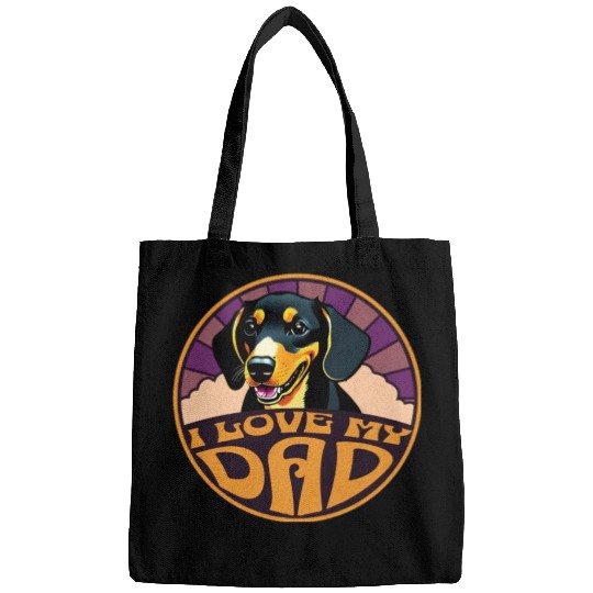 I Love My Dad - Dachshund Bags