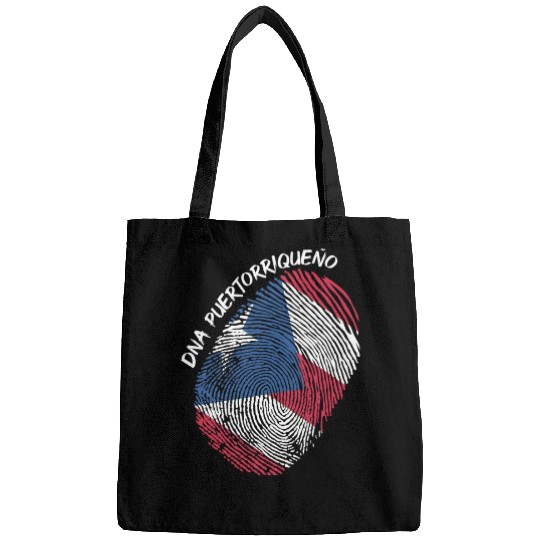 Puerto Rico Flag Fingerprint For Boricua Usa Fans Bags