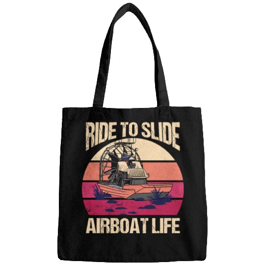 Ride To Slide Airboat Life Propeller Swamp Hydropl Bags