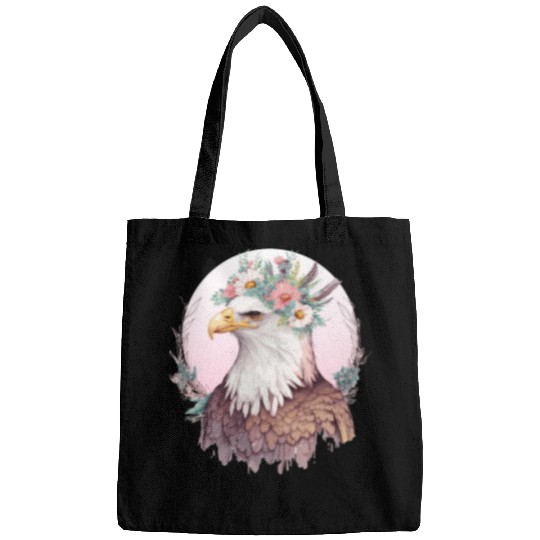 Birds Of Prey Bald Eagle Flower Crown Floral Birdi Bags