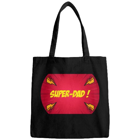Super-dad super-hero Best dad Father's day Comics Bags