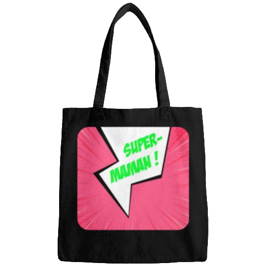 Super-mom super-hero. Best mom Mother's day Comics Bags