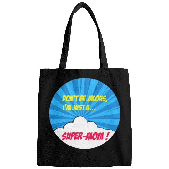 Super-mom super-hero. Best mom Mother's day Comics Bags