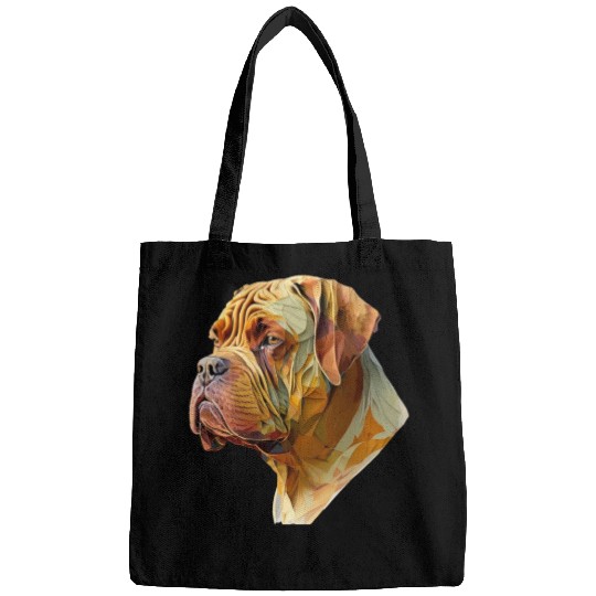 Abstract AI-Generated Dogue de Bordeaux Bags