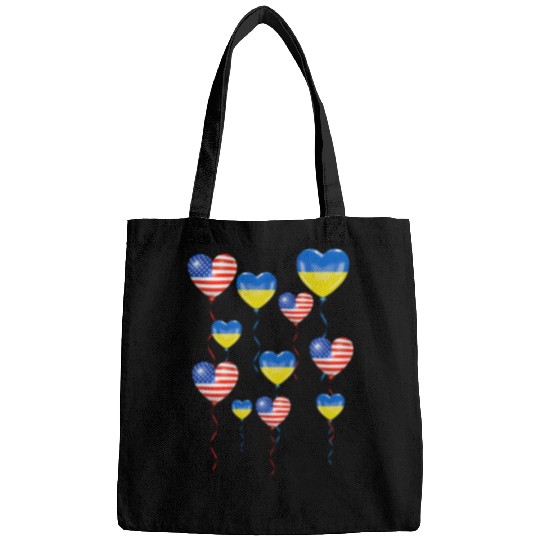 US Solidarity and a heart for Ukraine Bags