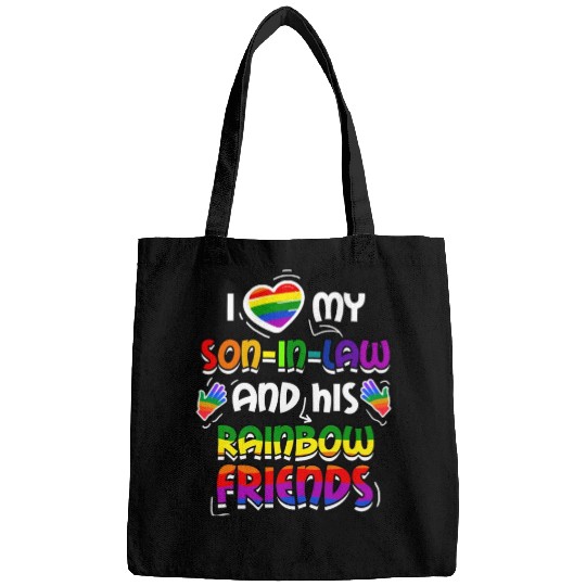 I Love My Son In Law And His Rainbow Friends Bags