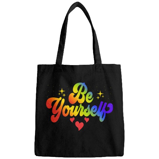 Gay Pride Be Yourself Pride Month Rainbow Bags