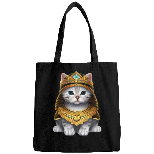 Egyptian pharaoh cat Bags