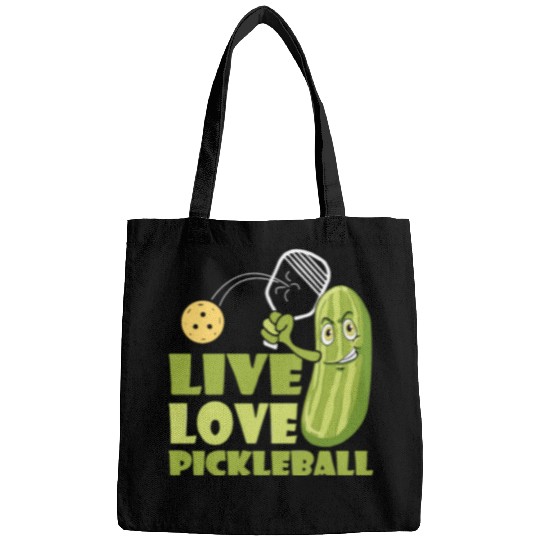 Live Love Pickleball Who Loves Pickle And Ball Bags