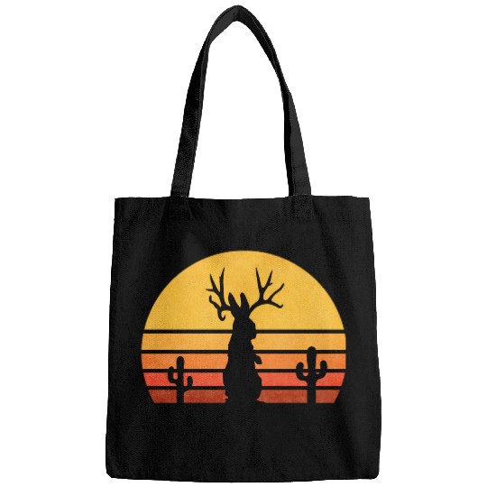 Eighties Jackalope Cryptid Rabbit Bags