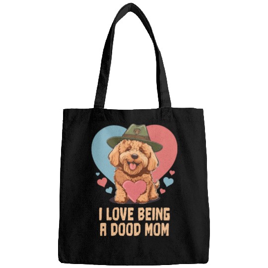 I Love Being A Doodle Mom Goldendoodle Dog Mom Bags