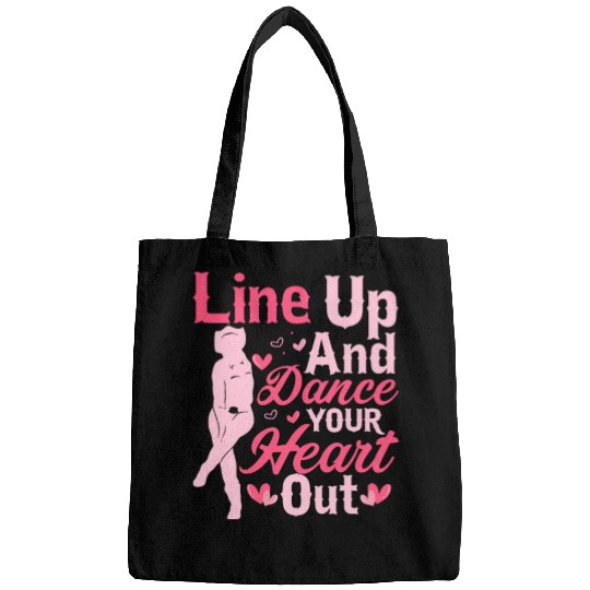 Line Up And Dance Your Heart Out Country Music Lin Bags