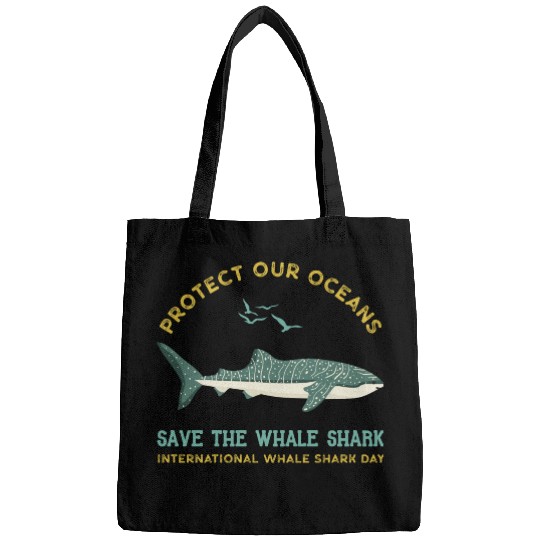 Save The Whale Sharks Protect Our Oceans Bags