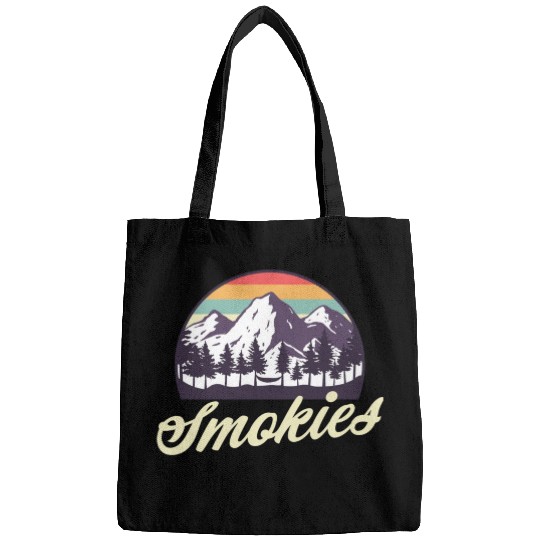 Retro Lake Tahoe Mountains Distressed Bags