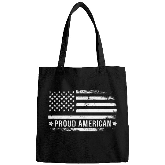 I Am A Proud American And Patriot Bags