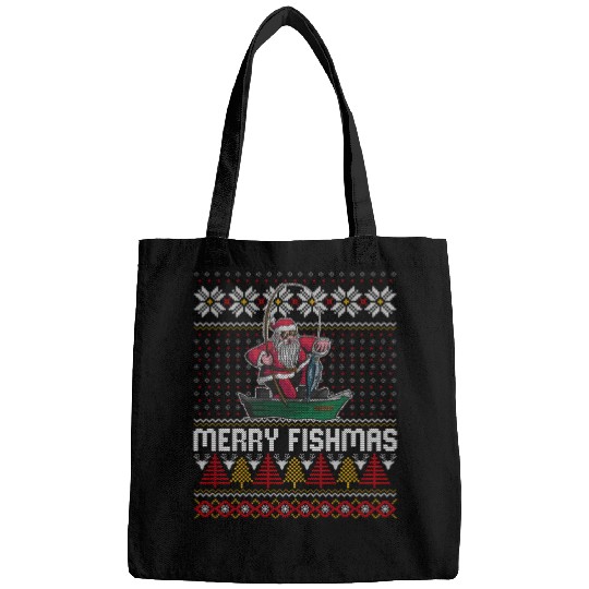 Merry Fishmas Ugly Bags
