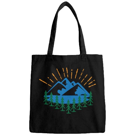 Blue Mountain And Forest Bags