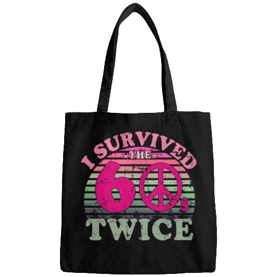 I Survived The Sixties 60S Twice Bags