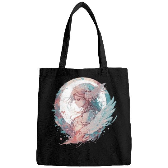 Watercolor Anime Fairy Cute Fairycore Pastel Goth Bags
