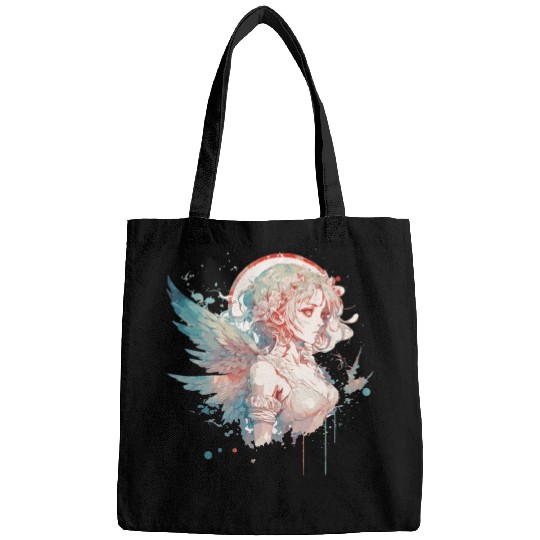 Anime Fairy Portrait Girl Fairycore Grunge Pastel Bags