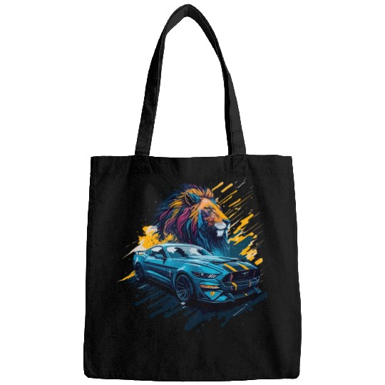 Sports car illustration Bags
