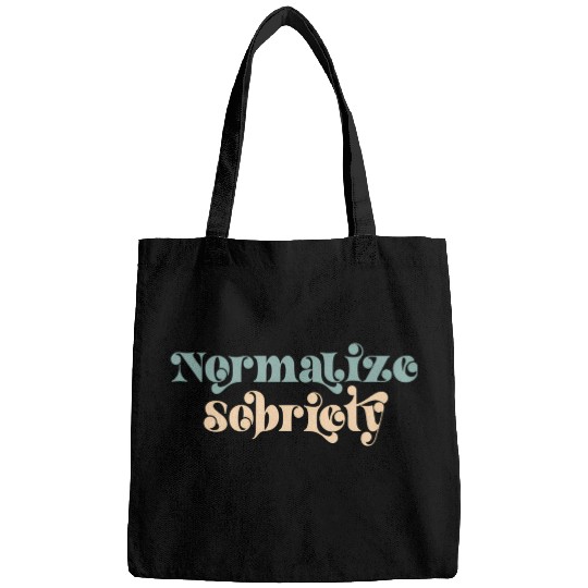 Sober Quote Normalize Sobriety Bags