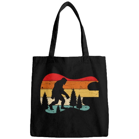 Bigfoot Guitar Vintage Sasquatch Believers Bags