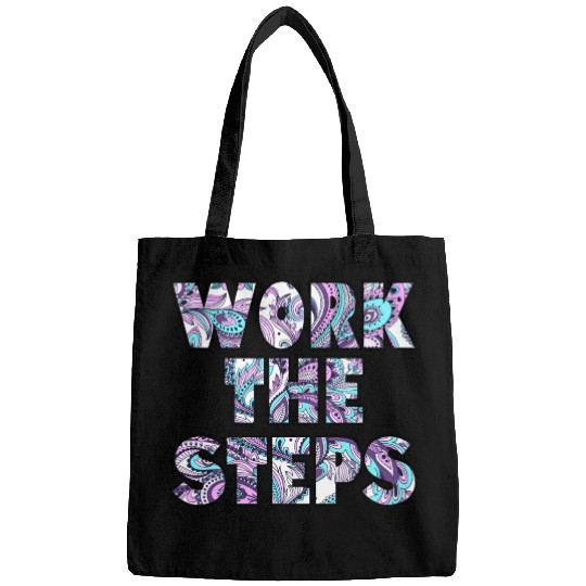 Work the Steps paisley Bags