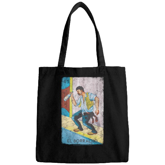 Loteria El Borracho Colorful Tarot Card Bags