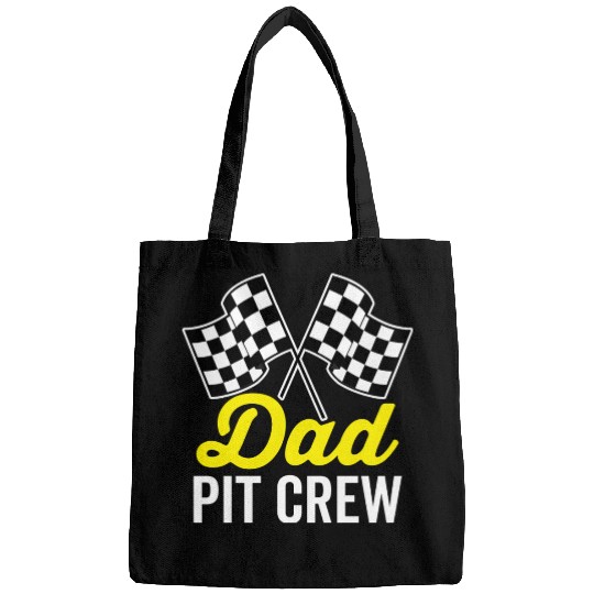 Dad Pit Crew For Racing Party Costume Bags