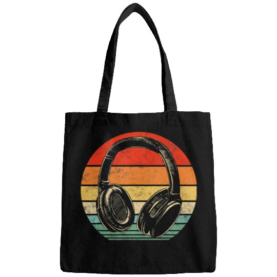 Electronic Music Lover Musician DJ Vintage Retro Bags