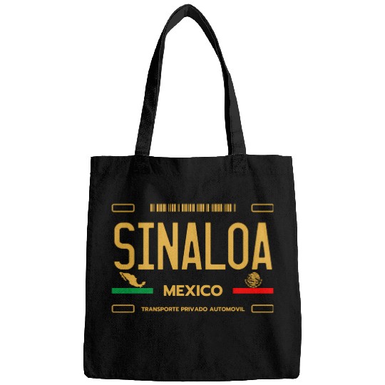 Sinaloa Meco License Plate Aesthetic Sinaloa Bags