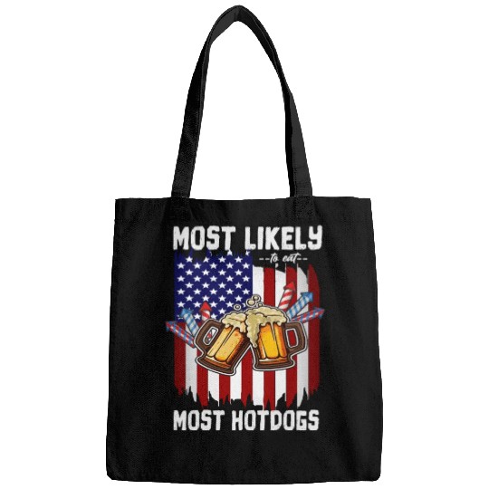4th Of July Party Most Likely To Eat Hotdogs Bags