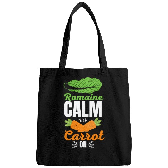 Romaine calm and carrot on | funny carrot gift Bags