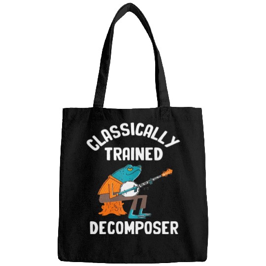 Classically Trained Decomposer Funny Frog Playing Bags