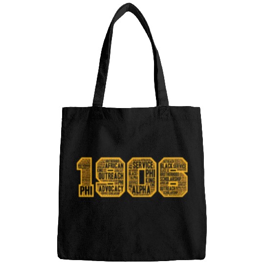 Mens Alpha African Fraternity Hand Sign 1906 Words Bags