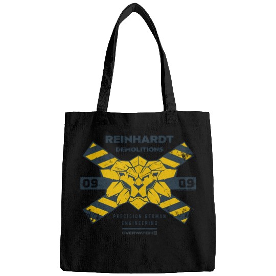 Overwatch 2 Reinhardt Demolitions Icon Logo Bags