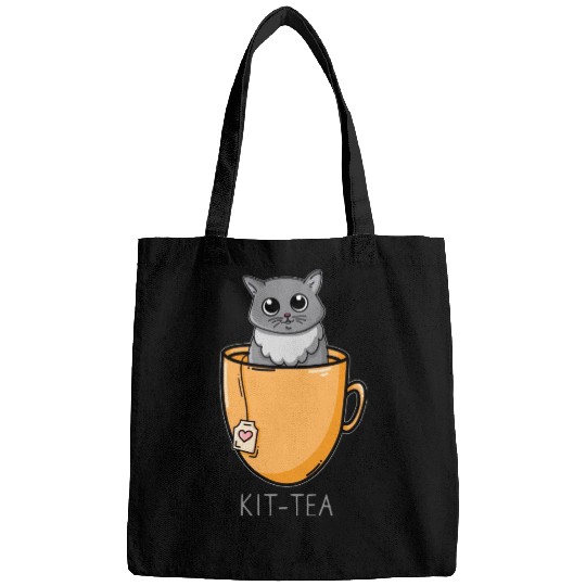 Kit Tea Cat Kitten Lover Bags