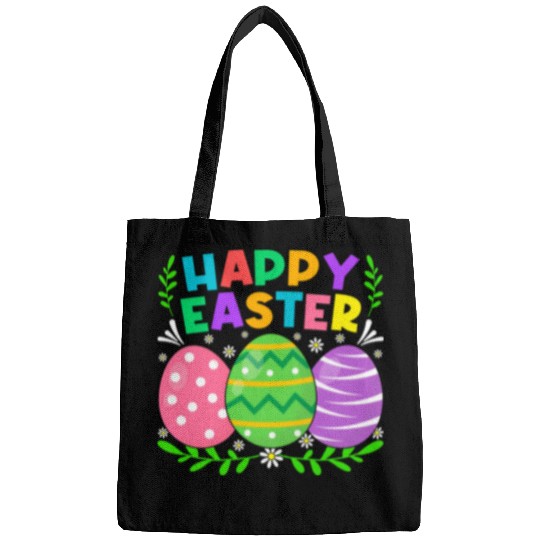 Happy Easter Day Bunny Eggs Easter Bags