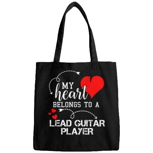 I Love My Lead Guitar Player Husband Wife Bags