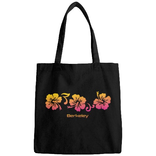Berkeley California Hibiscus Souvenir Vacation Bags