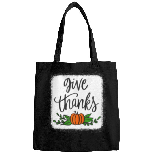 Give Thanks Pumpkin Harvest Fall Autumn Bags