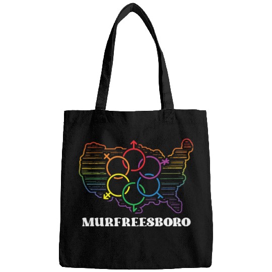 Murfreesboro Pride Flag Pride Month LGBTQ Flag Bags
