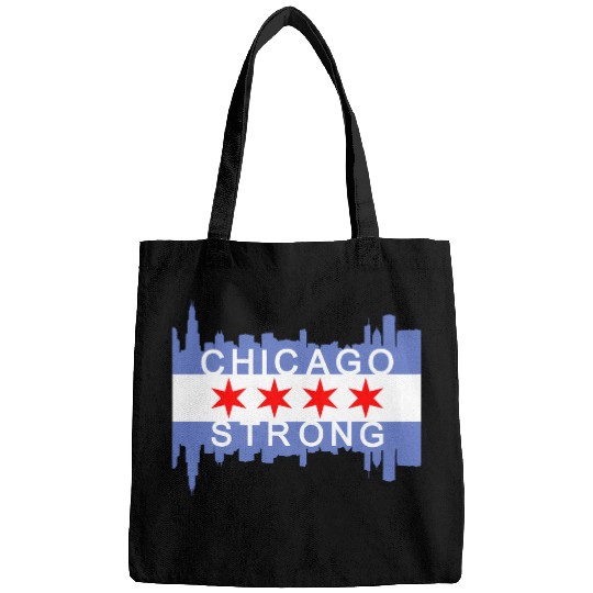 Chicago Strong Chitown City yline Flag Bags